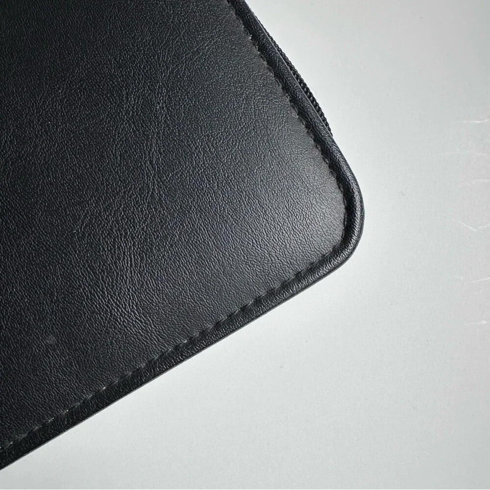Franklin Covey Black Planner Cover 3 Ring Binder with Zipper